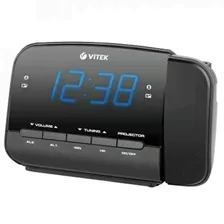 VITEK VT-6611 (ВК) Радиочасы,автоотключение, проецирование времени на стену или потолок [1/20]