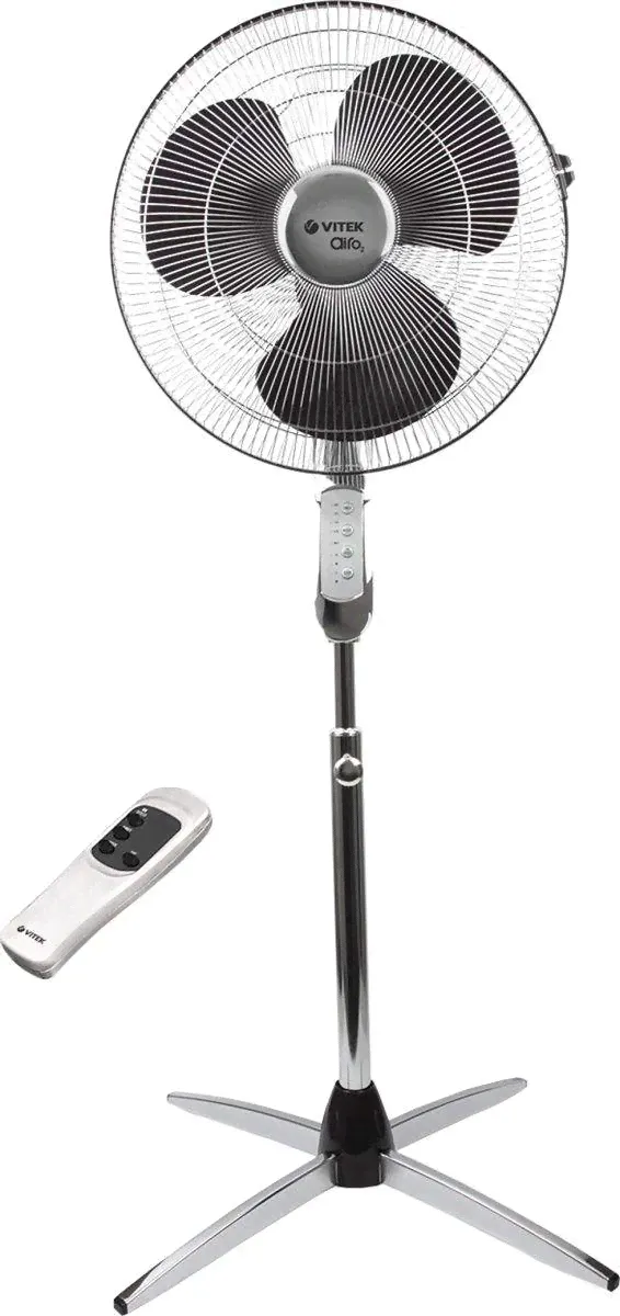 VITEK Напольный вентилятор Vitek VT-1905(CH) вентилятор, серебристый-0